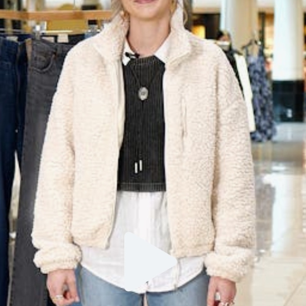 BP Cream Teddy Jacket size Medium